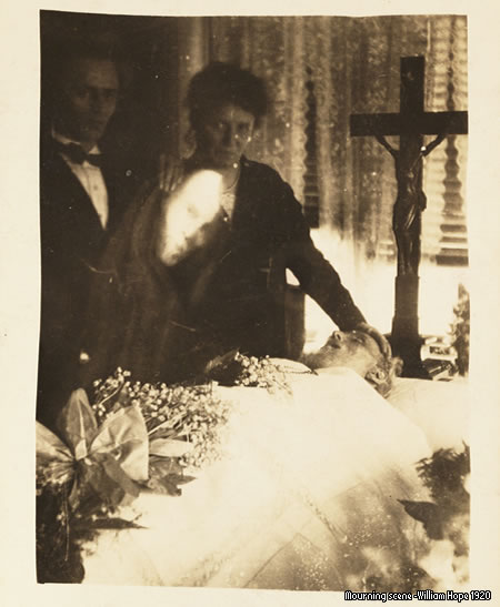 mourning scene