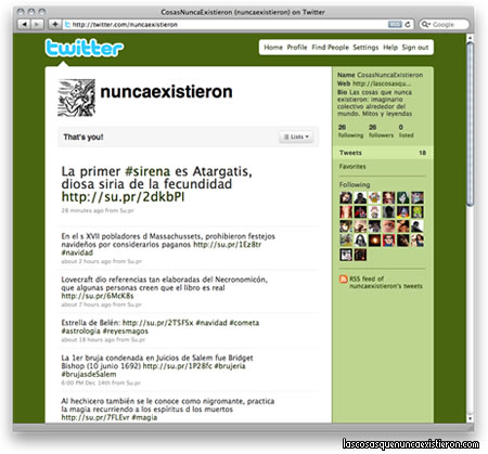 Twitter de Las Cosas Que Nunca Existieron Twitter de Las Cosas Que Nunca Existieron