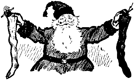 santa con calcetines santa con calcetines
